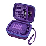 LTGEM Case Compatible with JBL Go 4 and JBL Go 3 and JBL Go 3 Eco Ultra-Portable Waterproof Speaker, Purple