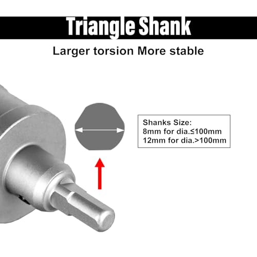 Image of SALI 2-1 /8 inch (54mm) TCT Hole Saw Kit Tungsten Carbide Tipped Hole Saw Drill Bit with Titanium-Plated Pilot Drill bit for Metal, Stainless Steel, Iron, Wood, Plastic