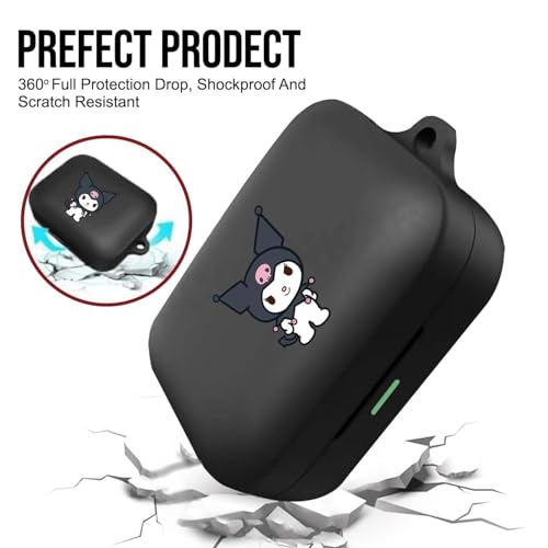 Image of Soft Silicone Case Cover Compatible for Realme Buds Air 7 | 7 Pro (Kuromi)