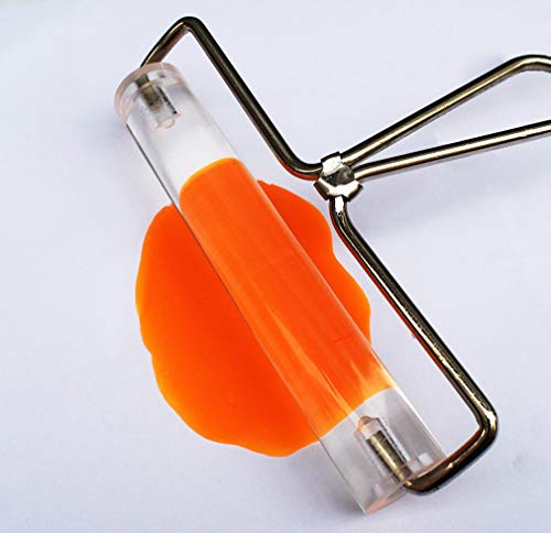 Image of Acrylic Roller, Ideal for Anti Skid Tape Construction Tools, Clay Rolling Pin and Stamping Tools (6-Inch, Clear)
