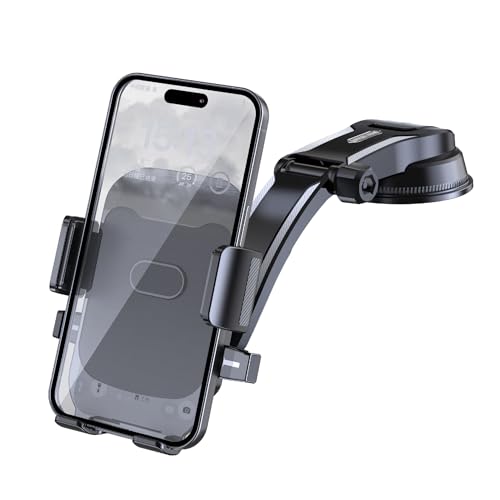 LWSEOPM Soporte Movil Ventosa para Geely Emgrand Ziyoujian CK Echo Otaka Freedom Cruiser, Giratorio 360° y Plegable Clip de Estable Estable y Robusto Soporte Telefono Coche