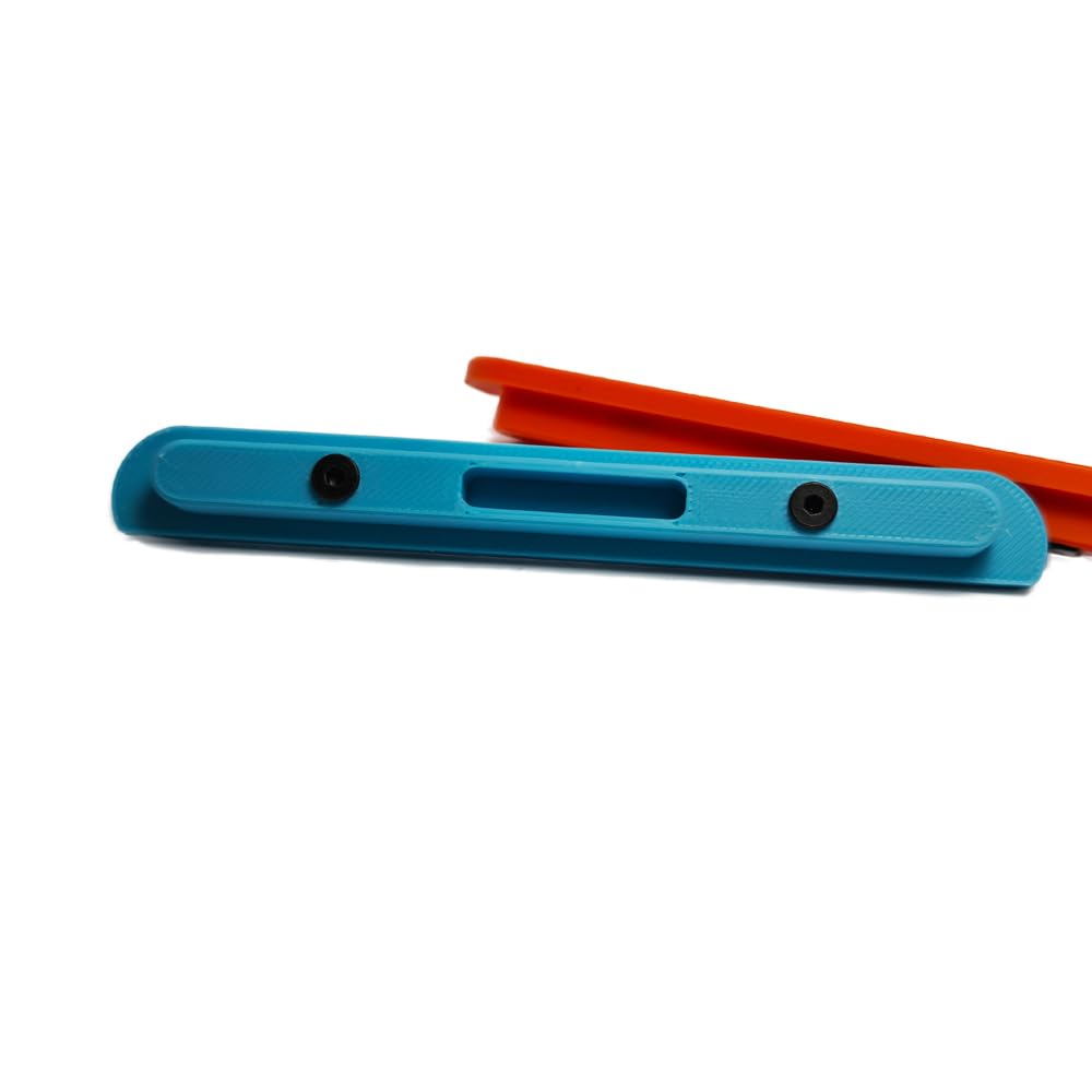 2 Piezas de Cubiertas Protectoras magnéticas para Switch2, Protectores Laterales contra arañazos, Protectores de los Bordes, Cubierta del Punto de conexión del Mango. (Azul-Naranja)