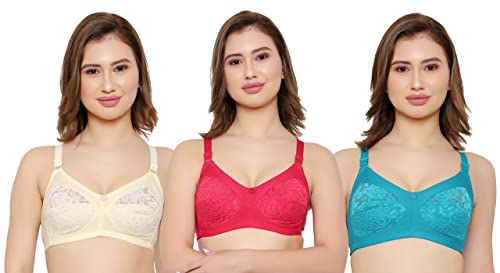 Image of Women Net Non-Padded Wire Free Regular Bra