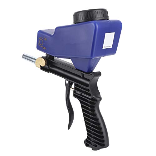 Pistola de jato de areia para carro, portátil, durável, de fácil carregamento, ajustável, gravitacio