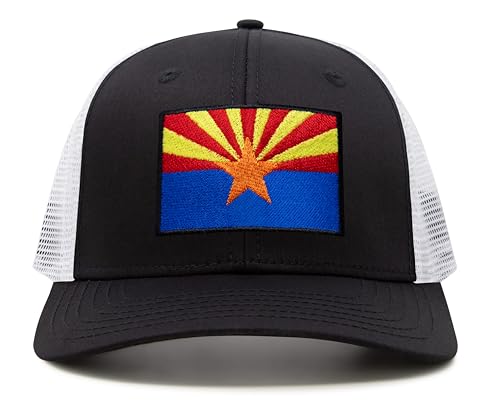 Image of International Tie State Hat for Men and Women, Adjustable Snapback Trucker Baseball Cap with Embroidered Patch