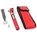 Fiber Optic Mini Otoscope Set - Diagnostic Examination Set - Pocket Size - (RED)