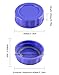 Baby Bottle Caps Compatible with Lansinoh Bottles, Travel and Storage Bottle Lids Replacement, 8 Count, Purple