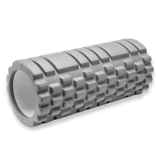 Foam Roller for Deep Tissue Muscle Massage | Fitness Gym Physio | Massage Roller for Legs, Back and Arms | Trigger Point Muscles Therapy | Lightweight | 33x14cm (Grey) Foam Roller for Deep Tissue Muscle Massage | Fitness Gym Physio | Massage Roller for Legs, Back and Arms | Trigger Point Muscles Therapy | Lightweight | 33x14cm (Grey)