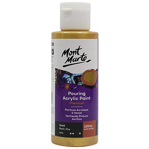 Mont Marte POURING ACRYLIC 120ML GOLD