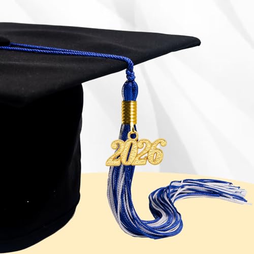 Image of GraduationMall Single&Multiple Color Graduation Tassel with 2026 Year Charm 9 inch