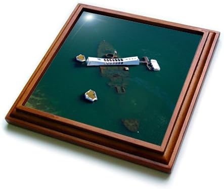 3dRose Pearl Harbor Uss Arizona Memorial Oahu Hawaii Salvamanteles con azulejos de cerámica, 8 x 8 pulgadas, natural