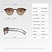 ZHZJQE Sunglasses Polarized Women Frame Acetate Sun Glasses Men Outdoor Shades Grey Brown