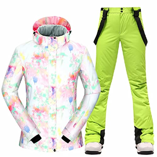 Combinaison de ski femme chaude pour des vacances d'hiver à la montagne en gants tactiles