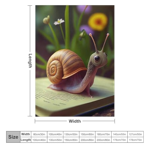Pattern couverture chaude et confortable escargots pour lit et sofa - 6