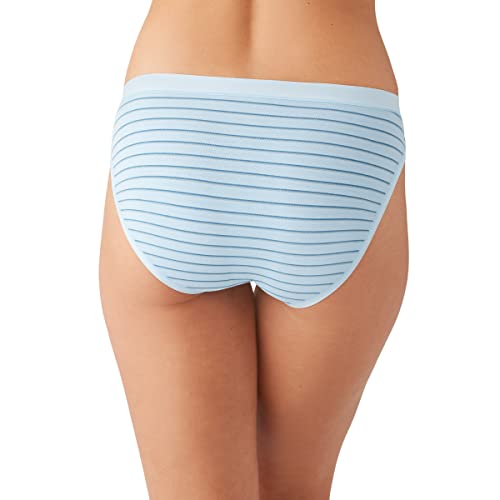 Wacoal Women's Understated Cotton Bikini Panty, Angel Falls Stripe, Medium #TOP2