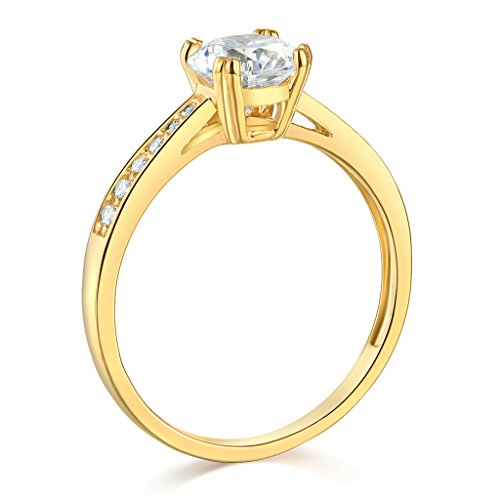 14k Yellow OR White Gold Solid Wedding Engagement Ring2