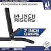 Joist Mount Pull Up Bar with Extra Hardware and Mounting Template for Easy Install to Beam or Rafter by Ultimate Body Press