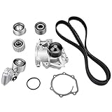 DWVO Timing Belt Component Kit with Water Pump for 2002-2005 Subaru Forester DWTB0004 (Wagon 4-Door, 2.5L H4 Engine)