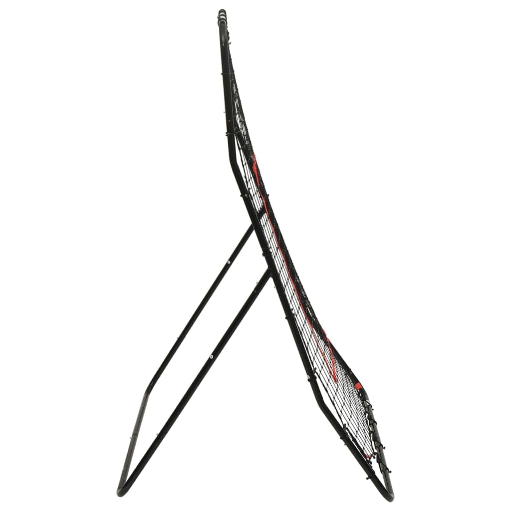 vidaXL Rebotador de Softball Red de Rebote Entrenamiento Cricket Béisbol Fútbol Voleibol Baloncesto Retroceso Softbol Acero 88x79x137 cm