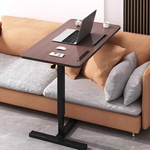 Table de lit ajustable et bureau debout mobile à roulettes cachées