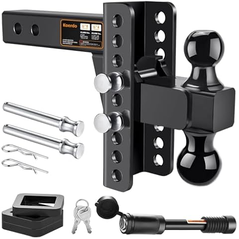 Koerdo Adjustable Trailer Hitch Cover