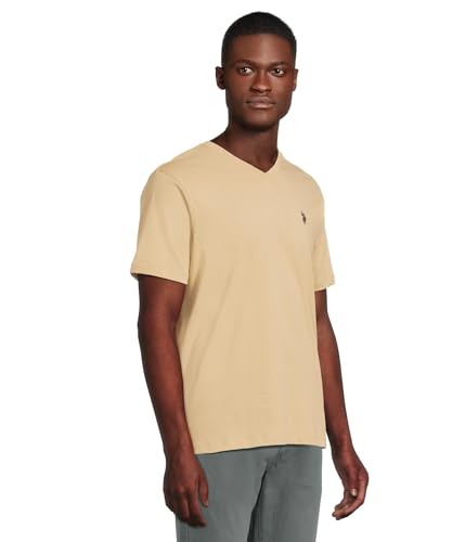 Image of U.S. Polo Assn. Men's Solid V‑Neck T-Shirt