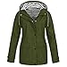 Windjacke Damen Leichte Outdoorjacke Windbreaker Regenbekleidung Regencape Regenjacke Wasserdicht Kurzmantel Mit Taschen Kapuze Zipper Sweatshirts Thermo Regenanzug Übergangsjacke Sportswear