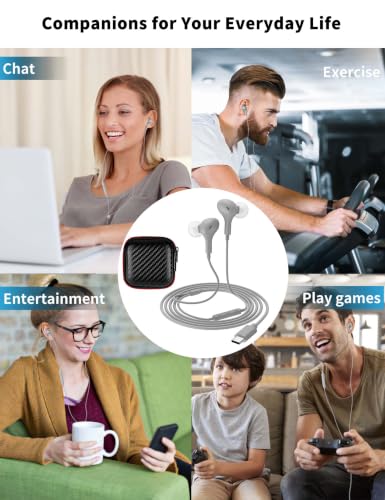 Image of USB C Headphone for Samsung S26 S25 FE S24 A16 A17 Z Wired Earbuds Magnetic