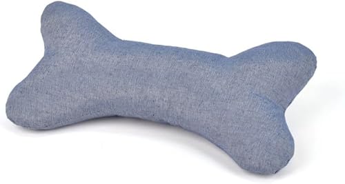 Homéa, Jouet Forme Os Polyester Recyclé Eco Blu 24 x 13 cm Bleu