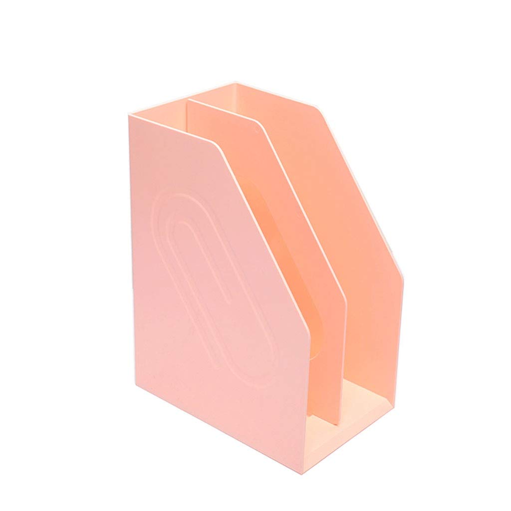 Portadocumenti da Scrivania Pink Folder Rack Rack Rack Rack Newspaper Rack File Classificazione Bookshelf File Storage rack Adatto per ufficio Decorazione della casa Vaschetta Portacorrispondenza