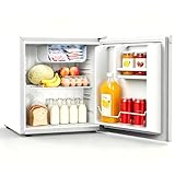WELLENT 46L Mini Kühlschrank - kühlschrank klein ohne Gefrierfach, Umkehrbarer Tür, 7-Stufiges Thermostat, Leiser Betrieb (43 dB), ideal für Schlafzimmer, Büro und Studentenwohnheim