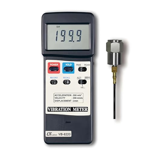 i-POOK Vibration Analyzer Vibration Tester VB-8220 Portable Vibration Meter Tester Measures velocity and acceleration range of 10 Hz to 1 kHz with RS232 Color LCD Digital Vibration Analyzer