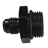 8AN Flare to 10AN Oring ORB Male Fuel Pump Rail Aluminum Hose Reducer Fitting Adapters Black