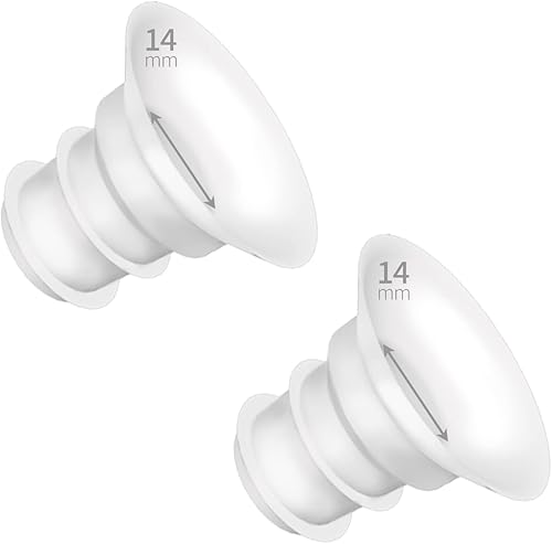 Insertos de brida de 0.551 in para MedelaSpectratsretemomcozyElvieMotif LunaAmeda MYA Protectores de pecho de 0.945 in. Reduce el túnel de pezón de
