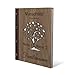 Produktbild Kartenmachen.de Personalisiertes Stammbuch Hochzeit aus echtem Holz mit Leder Rücken A5 oder A4 inkl. vorgedruckten Seiten - Herzbaum