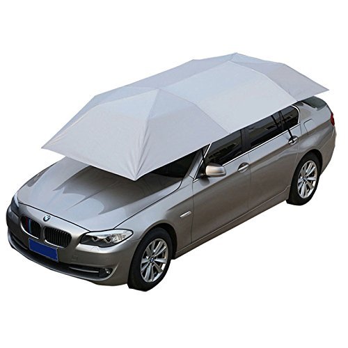 Car tent Tentautomatic Folding Remote Control Car Umbrella with Removable Charger,Rooftop Tent, Multifunction Portable Auto Protection Sunshade, Movable Carport Canopy for Outdoor Camping Tent