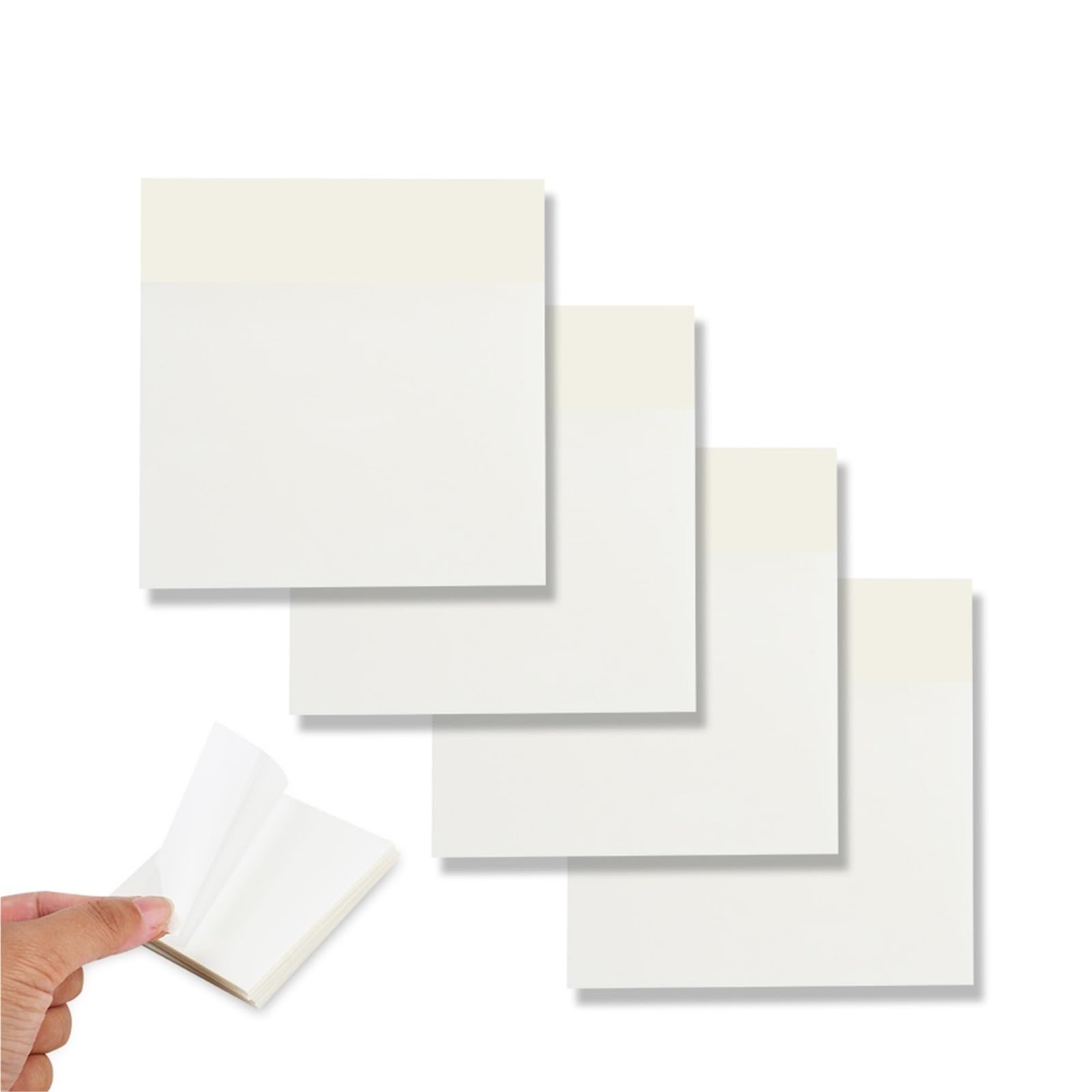 Haftnotizen, 600 Blatt, transparent, beschreibbar, selbstklebend, Memo-Nachrichten-Erinnerung