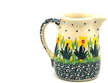 Polish Pottery Miniature Pitcher - Daffodil
