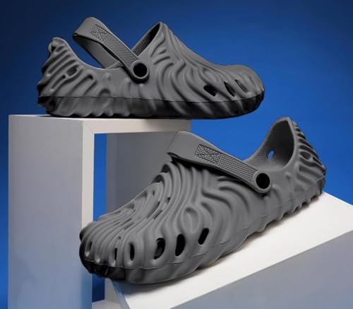 Image of Unisex Slip-On Wave Design Pattern Clogs