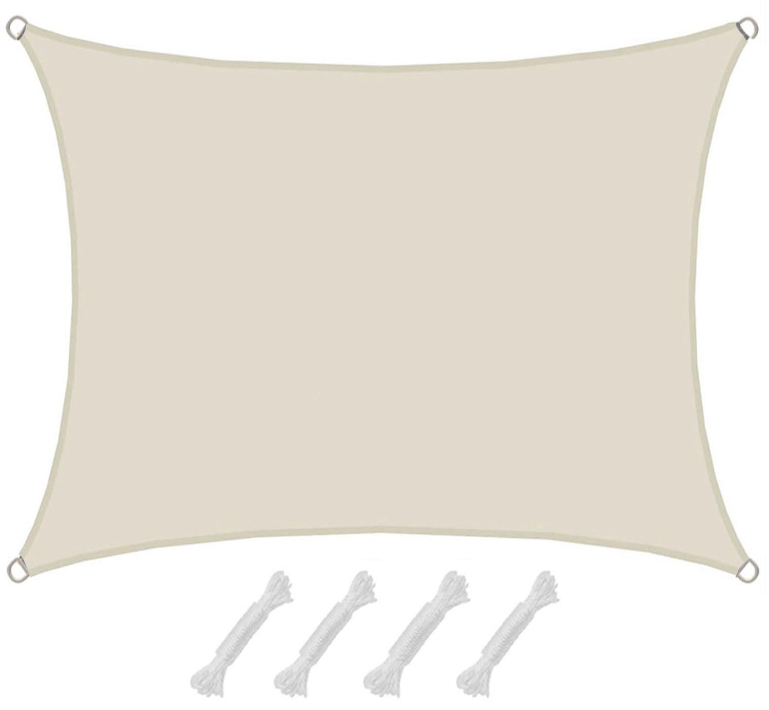 AMANKA 98% Protezione UV: Vela Ombreggiante 1,5 x 2m - Impermeabile - Tenda a Vela Impermeabile Rettangolare - Tenda da Sole per Esterno Vele Parasole da Esterno Parasole a Vela Ombra Balcone Parasole