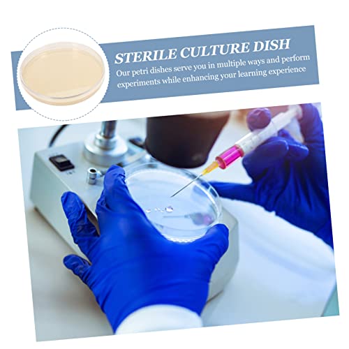 10Pcs Nutrient Agar Plate Cell Culture Dish Educational Toys For 5-7 Lab Plate Glass Petri Dishes With Lids Supplies Petri Dishes With Agar Laboratory Supplies Mushroom #TOP7