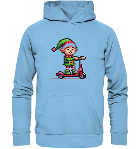 Sweat à capuche enfant chaud et confortable en coton Pixel Wichtel