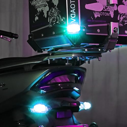 LOMUG Auto Fernbedienung Blitzlicht, 4 Stück Drahtloses LED Blitzlicht mit hoher Helligkeit,8 Farben LED Flugzeug mit Fernbedienung, Flugzeug USB Aufladbar für Auto, Drohne