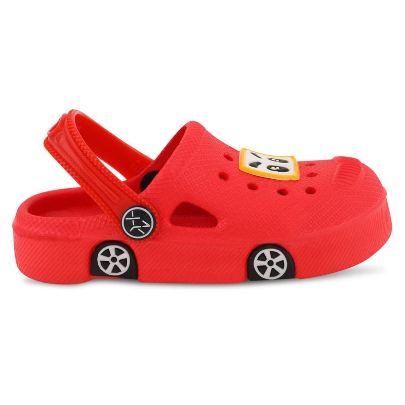 Image of SMARTOTS Pack of 2 Car Design Kids Clogs for Daily Use, Kids Eva Sandals for Boys and Girls with Adjustable Sling Back Strap