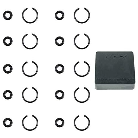 TOOLGUY REPUBLIC 3/8" Impact Retaining Ring Clip with O-Ring fits Milwaukee Type Wrenches - 10 Sets Cover