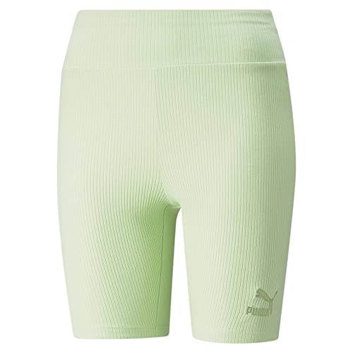 Short cycliste PUMA Classics vert S avec maille côtelée ultra confortable - 3