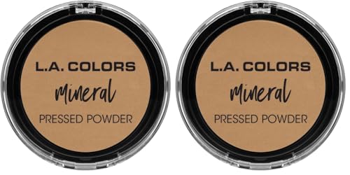 Image of L.A. COLORS Mineral Pressed Powder, Warm Caramel CMP378 (Pack of 2)