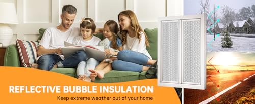 Image of Livshine Double Reflective Aluminum Foil Heat Insulation 4MM 1.25 x 3Mtr Thick Bubble Shield, Reflective Window Insulation Radiant Barrier Roll for Windows and Roof Weatherproofing (4mm 1.25 x 3Mtr)