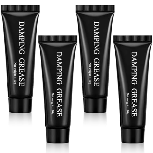 Conelist 4 Pack 10g Synthetic Damping Grease, High Viscosity Lubricant Grease Tube for Toilet Lid Hinges, Washing Machine Drum Bearings, Door Slides, Telescopic Rods