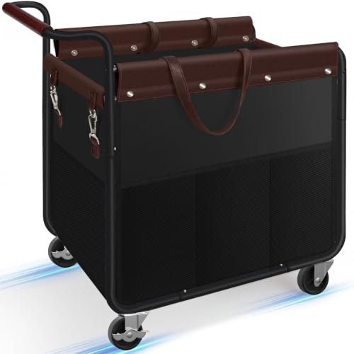 Image of Kayfia 180L Rolling Laundry Hamper, Laundry Basket with Wheels, Black